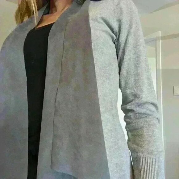 Conrad C Collection, Suede Cardigan, Grey, Size XS - Picture 5 of 7